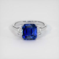 5.03 Ct. Sapphire Ring, 14K White Gold 1