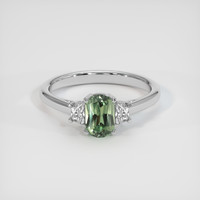 1.37 Ct. Sapphire Ring, 14K White Gold 1