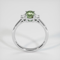 1.37 Ct. Green Sapphire Ring, 14K White Gold 3