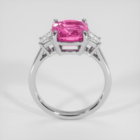 4.50 Ct. Pink Sapphire Ring, 18K White Gold 3