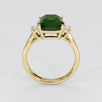 4.51 Ct. Bluish Green Sapphire Ring, 14K Yellow Gold 3