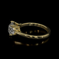 2.75 Ct. White Sapphire Ring, 14K Yellow Gold 4