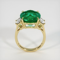 10.79 Ct. Emerald Ring, 18K Yellow Gold 3