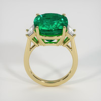 10.48 Ct. Emerald Ring, 18K Yellow Gold 3