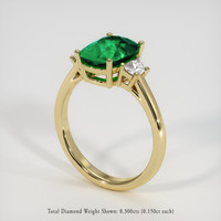2.50 Ct. Emerald Ring, 18K Yellow Gold 2
