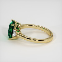 2.50 Ct. Emerald Ring, 18K Yellow Gold 4