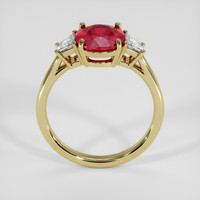 3.09 Ct. Ruby Ring, 18K Yellow Gold 3