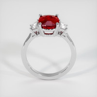 3.07 Ct. Ruby Ring, Platinum 950 3