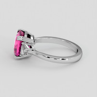 4.50 Ct. Pink Sapphire Ring, Platinum 950 4