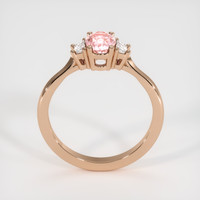 1.12 Ct. Padparadscha Sapphire Ring, 18K Rose Gold 3