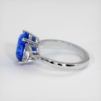 5.82 Ct. Blue Sapphire Ring, 10K White Gold 4