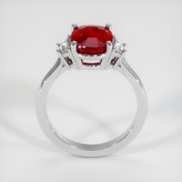 3.07 Ct. Ruby Ring, 14K White Gold 3