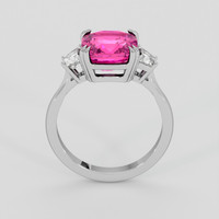 4.50 Ct. Pink Sapphire Ring, 14K White Gold 3