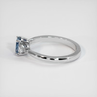 0.98 Ct. Sapphire Ring, 14K White Gold 4