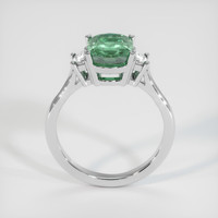 2.44 Ct. Green Sapphire Ring, 14K White Gold 3
