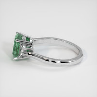 2.44 Ct. Green Sapphire Ring, 14K White Gold 4