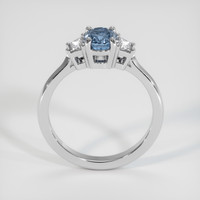 0.81 Ct. Sapphire Ring, 18K White Gold 3
