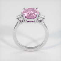 4.96 Ct. Purplish Pink Sapphire Ring, 18K White Gold 3