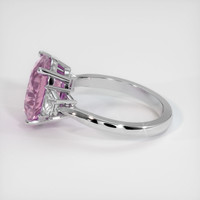 4.96 Ct. Purplish Pink Sapphire Ring, 18K White Gold 4