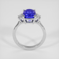 4.10 Ct. Blue Sapphire Ring, 18K White Gold 3