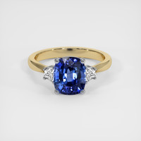 3.66 Ct. Sapphire Ring, 18K White & Yellow 1