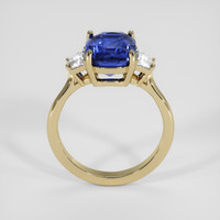 4.06 Ct. Blue Sapphire Ring, 14K Yellow Gold 3