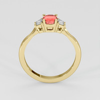 1.03 Ct. Padparadscha Sapphire Ring, 14K Yellow Gold 3