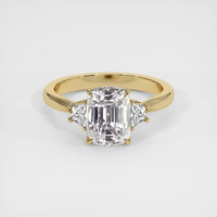 3.01 Ct. White Sapphire Ring, 14K Yellow Gold 1