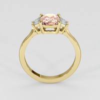1.70 Ct. Padparadscha Sapphire Ring, 14K Yellow Gold 3