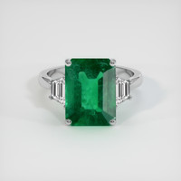 4.87 Ct. Emerald Ring, Platinum 950 1