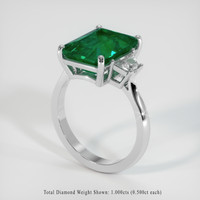 4.87 Ct. Emerald Ring, Platinum 950 2