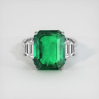8.47 Ct. Emerald Ring, Platinum 950 1