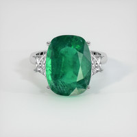 6.36 Ct. Emerald Ring, Platinum 950 1