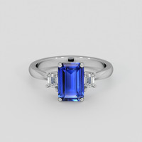 2.26 Ct. Blue Sapphire Ring, Platinum 950 1