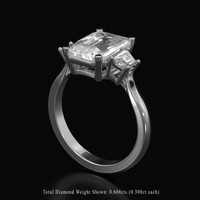 4.00 Ct. Sapphire Ring, Platinum 950 2
