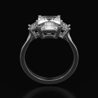 4.00 Ct. Sapphire Ring, Platinum 950 3