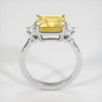4.01 Ct. Yellow Sapphire Ring, Platinum 950 3