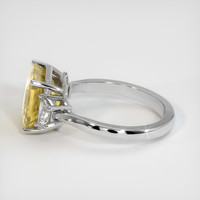 4.01 Ct. Yellow Sapphire Ring, Platinum 950 4