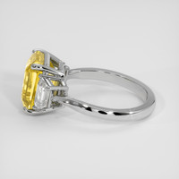 5.02 Ct. Yellow Sapphire Ring, Platinum 950 4