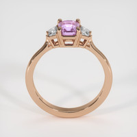 1.18 Ct. Pink Sapphire Ring, 14K Rose Gold 3