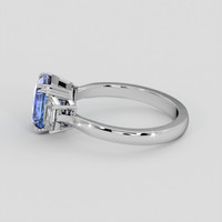 2.60 Ct. Blue Sapphire Ring, 10K White Gold 4