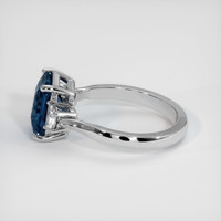 3.57 Ct. Sapphire Ring, 14K White Gold 4