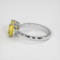 3.05 Ct. Yellow Sapphire Ring, 14K White Gold 4
