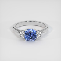 2.24 Ct. Sapphire Ring, 14K White Gold 1