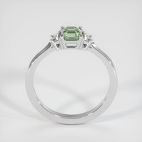 1.15 Ct. Bluish Green Sapphire Ring, 14K White Gold 3