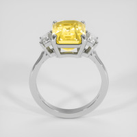 5.02 Ct. Yellow Sapphire Ring, 14K White Gold 3