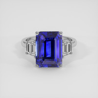 5.23 Ct. Blue Sapphire Ring, 18K White Gold 1