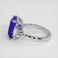 5.23 Ct. Blue Sapphire Ring, 18K White Gold 4