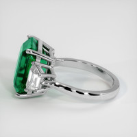 8.47 Ct. Emerald Ring, 18K White Gold 4