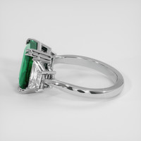 3.50 Ct. Emerald Ring, 18K White Gold 4